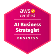 AWS Certified AI Business Strategist credential artwork