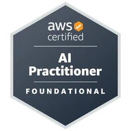 AWS Certified AI Practitioner credential artwork