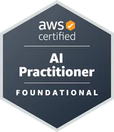 AWS Certified AI Practitioner credential artwork