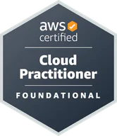 AWS Certified Cloud Practitioner credential artwork