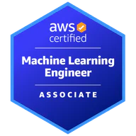 AWS Certified Machine Learning Engineer – Associate credential artwork