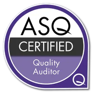 ASQ Certified Quality Auditor credential artwork