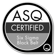 Certified Six Sigma Black Belt credential artwork