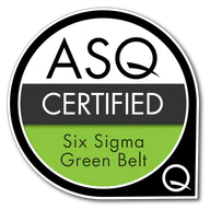 Certified Six Sigma Green Belt credential artwork