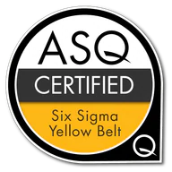 Certified Six Sigma Yellow Belt credential artwork
