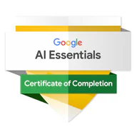 Google AI Essentials credential artwork