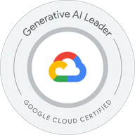 Google Cloud Generative AI Leader credential artwork
