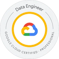 Google Cloud Professional Data Engineer credential artwork