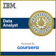 IBM Data Analyst Professional Certificate credential artwork
