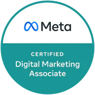 Meta Certified Digital Marketing Associate credential artwork