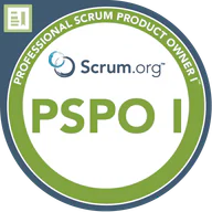 Professional Scrum Product Owner I credential artwork