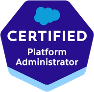 Salesforce Certified Platform Administrator credential artwork