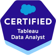 Salesforce Certified Tableau Data Analyst credential artwork