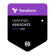 HashiCorp Certified: Terraform Associate (004) credential artwork