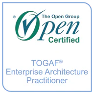 TOGAF Enterprise Architecture Practitioner credential artwork